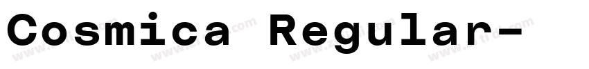 Cosmica Regular字体转换
